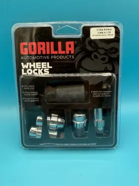 73631n Gorilla Automotive Wheel Locks 12mm X 1.50 Set Of 4 Chrome -