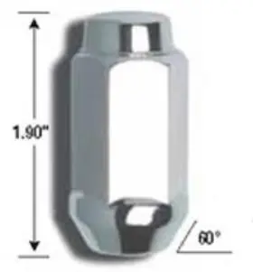 76188ht Gorilla Automotive Duplex Acorn Heat Treat 7/8 Inch Hex 1/2