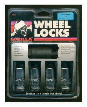 76681n Gorilla Automotive Duplex Acorn Wheel Locks 1/2 Inch Thread Os