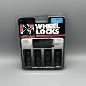 76691nbc Gorilla Automotive Wheel Locks 9/16 Inch Duplex Acorn Black