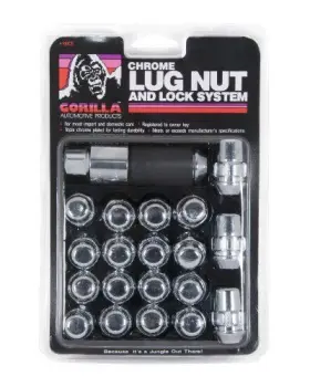 91743 Gorilla Automotive Lug Nut And Lock System 14mmx1.50 Acorn Bulge