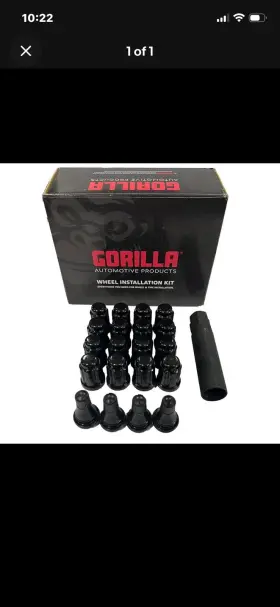 K4cs-00012bgr Gorilla Automotive 4lug 1/2 Spline Wik Blk With Valves Gor
