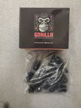 K5cs-14150bgr Gorilla Automotive 20 14x1.5 14mm Black Spline Lug Nuts Missing Tool 1.4 Inch Height