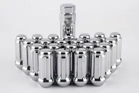 K8ts-00916gr Gorilla Automotive 32 Chrome Spline 8 Lug Nut Kit 9/16 For 1997-2012 Dodge Ram 2500 3500