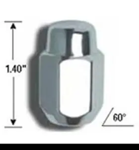 M12-1.75 Gorilla Automotive Products 71167b 4-pack Lug Nut Bag Acorn Thread 13/16 Inch Drive Chrome
