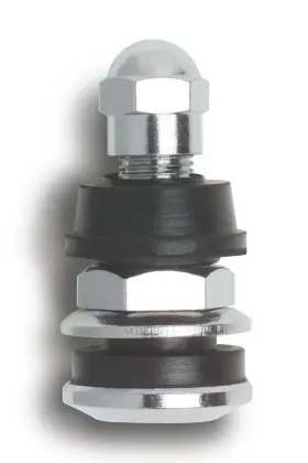 Vs401 Gorilla Automotive Products Valve Stem - Outer-mount Bolt-on Steel Chrome Set Of 100