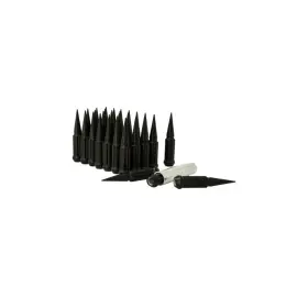 Spk8-14200b Gorilla Automotive Spike Lug Nuts Black 14x2.00 Set Of 32 Key Nib