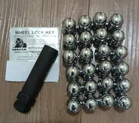 21124htd Gorilla Dt#82488/ Wheel Installation Kit S/d Acorn 12mm X 1.25 5&6 Lug