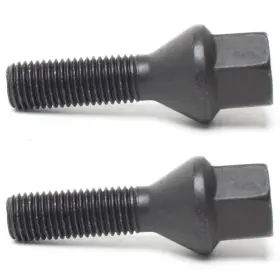 1253001sw H&r 2 X Black Tapered Head Seat Wheel Lug Bolts 12 1.5 30 Mm Set