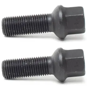 1454502sw H&r 2 X Black Mercedes Type Ball Seat Wheel Lug Bolts 14 1.5 45 Mm