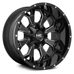 H711-209081000gbm Hardrock Offroad Wheels H711 Devastator Wheel 20x9 8x165.1 125.2 Black Single Rim