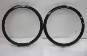 Rrch01 Hawke Rolls Royce Wraith Alloy Wheel Center Cap Replacement Black Ring Trim Lot Of 2