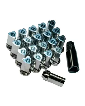 Ln-k-1225-chr Heritage Wheel Kokoro Lug Nut M12x1.25 Chrome Set Of 20 Heart Lugs