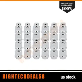 Hig13128408 Hightechdeals8 24 X Chrome M12x1.25 Acorn Closed End Lug Nuts For 1999-2016 Nissan Xterra