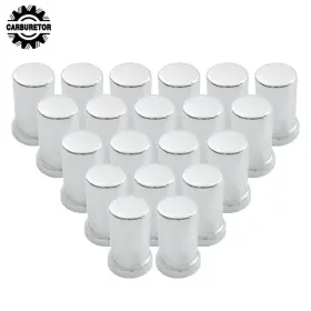 Hgf93784 Home-garden-fix 20 Pack Lug Nut Covers Semi Truck Push On Style Plastic Tube 33mm