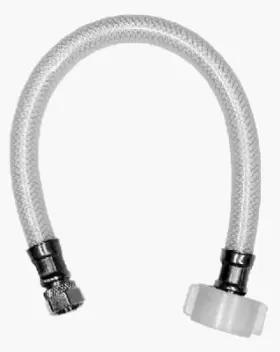 Compressionx7 Homewerks Worldwide 820633962601 24 Pack - Toilet Connector Reinforced Poly Vinyl 3/8 Compressionx7/8 Ballcockx12
