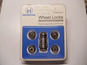 08w42-59a-100 Honda Genuine Cr-v Chrome Exposed Wheel Lug Nut Lock Set
