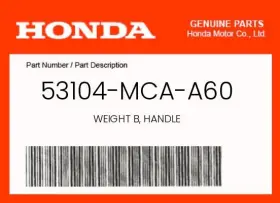53104-mca-a60 Honda Genuine Weight B Handle -