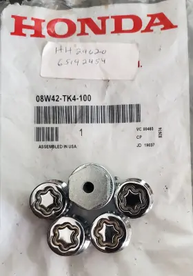 08w42-tka-100 Honda Accessories Wheel Locks Oem
