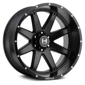 H109-2210816545bb Hostile H109 Alpha Wheel 22x10 -25 8x165.1 125.2 Black Single Rim