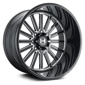 H127-2010816547b Hostile H127 Titan Wheels 20x10 -19 8x165.1 125.2 Black Rims Set Of 4