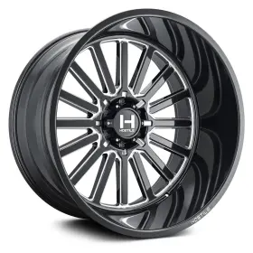 H127-2212817047b Hostile H127 Titan Wheels 22x12 -44 8x170 125.2 Black Rims Set Of 4