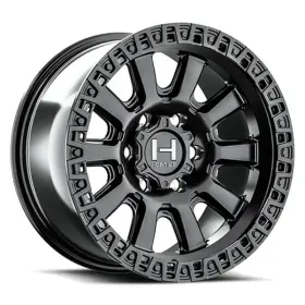 H138-1890816555a Hostile H138 Crawler Wheels 18x9 12 8x165.1 125.2 Black Rims Set Of 4