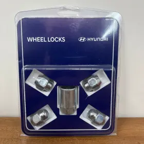 U844000402 Hyundai U84400402 Wheel Locks Lug Nut Set With Key Nip New