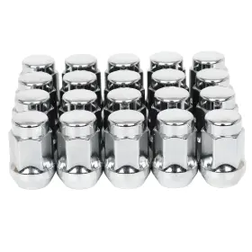 Ig11817301il Ignitionco 20 Chrome M12x1.75 Wheel Lug Nuts Fits Ford F-150 Expedition Lincoln Navigator