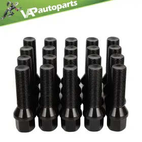 Ig13087801il Ignitionco 20 Black M14x1.25 Wheel Lug Bolts 40mm Shank For Bmw 435i 535i 550i Mini Cooper