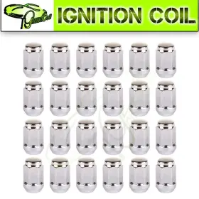 Ign11236907 Ignitionco Fits Chevrolet Blaze K10 K5 Blazer Thread 7/16-20 24 Pcs Chrome Wheel Lug Nuts
