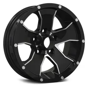 14-5665b Ion Alloy 14 Wheel 15x6 5x114.3 83.82 Black Single Rim