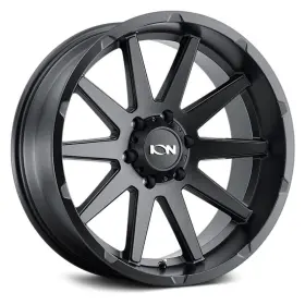 143-2981mb Ion Alloy 143 Wheel 20x9 8x165.1 125.2 Black Single Rim