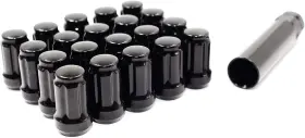 12125sp Ipa 20 12x1.25 Black Spline Lug Nuts For Frs Subaru Brz Wrx Sti Impreza G37 370z