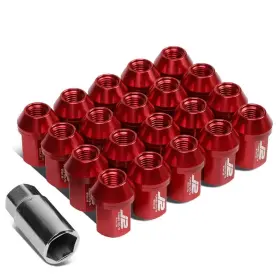 Ln-t7-006-15-rd J2 Engineering 7075 Aluminum Red M12 X 1.5 20pcs L 35mm Close End Lug Nut With
