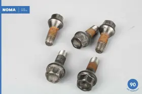 Cac2764 Jaguar 84-87 Xj6 Series 3 Wheel Lug Nuts Bolts Set Of 5 Oem