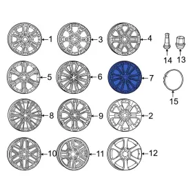 4755412ab Jeep Oe For Wagoneer 2022-2024 Wheel
