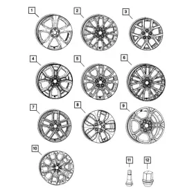 4755427ab Jeep Oe For Grand Cherokee L 2021-2022 Wheel