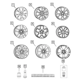 6xj072xfaa Jeep Oe For Grand Cherokee 2020-2022 Wheel
