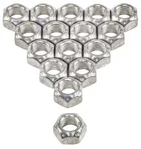 20292 Jegs Rocker Arm Nuts Distorted Thread 7/16 X 20 Zinc Plated Set Of 16