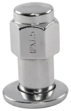 Jegs 889944073581 Standard Mag Lug Nuts Closed-end With Off-center Washers 12mm X 1.5 Rh