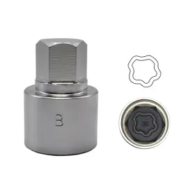 Jeuclel 749734834283 048 Wheel Locking Nut Key Compatible With Bmw Series Socket Od