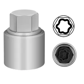 Jeuclel 749753110276 055 Wheel Locking Nut Key Compatible With Bmw Series Socket Od 27mm - Id 25mm