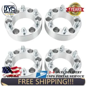 Top81947801adv Jinyocom 4 2 Inch Fit Chevy 6-lug Wheel Spacers/adapters For Silverado Gmc Tahoe Suburban