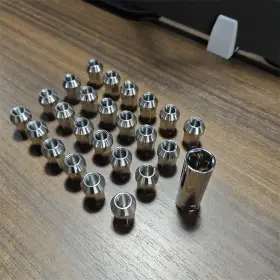 0730102 Jonjea 24pcs M12 1.25 35mm Stainless Steel Racing Wheel Nuts Lug Hex Universal