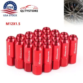 Bx100442rd Jonjea 20pcs M12x1.5 60mm Extended Tuner Racing Wheel Lug Nuts Forged Aluminum Red