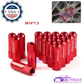 Bx101006rd Jonjea 20pcs M14x1.5 Extended Tuner Racing Wheel Lug Nut 60mm Forged Aluminum Red