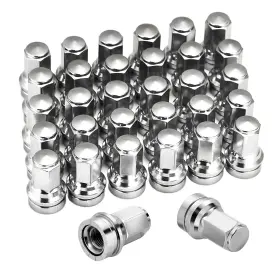 102-ln-m14 Kadrick 1.5g-f250 32pcs M14x1.5 Chrome Lug Nuts For Ford F250/f350/f450/f550/f600 2017-2024