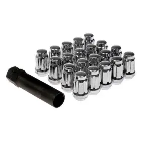 Alx-pau-rb-711-455-cl360a67 Karparts360 For Nissan Tiida 2015-2018 Wheel Lock Set Chrome Regular Grade 5 Bolt