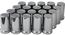 Kasong 794497989589 20 33mm Lug Nut Covers Chrome Caps Bs Plastic Screw On Flange For Semi Truck